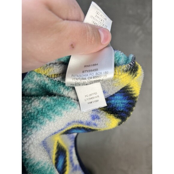 Patagonia Synchilla Snap-T Fleece Pullover Timber Twist Aztec Print S RARE - Picture 7 of 7
